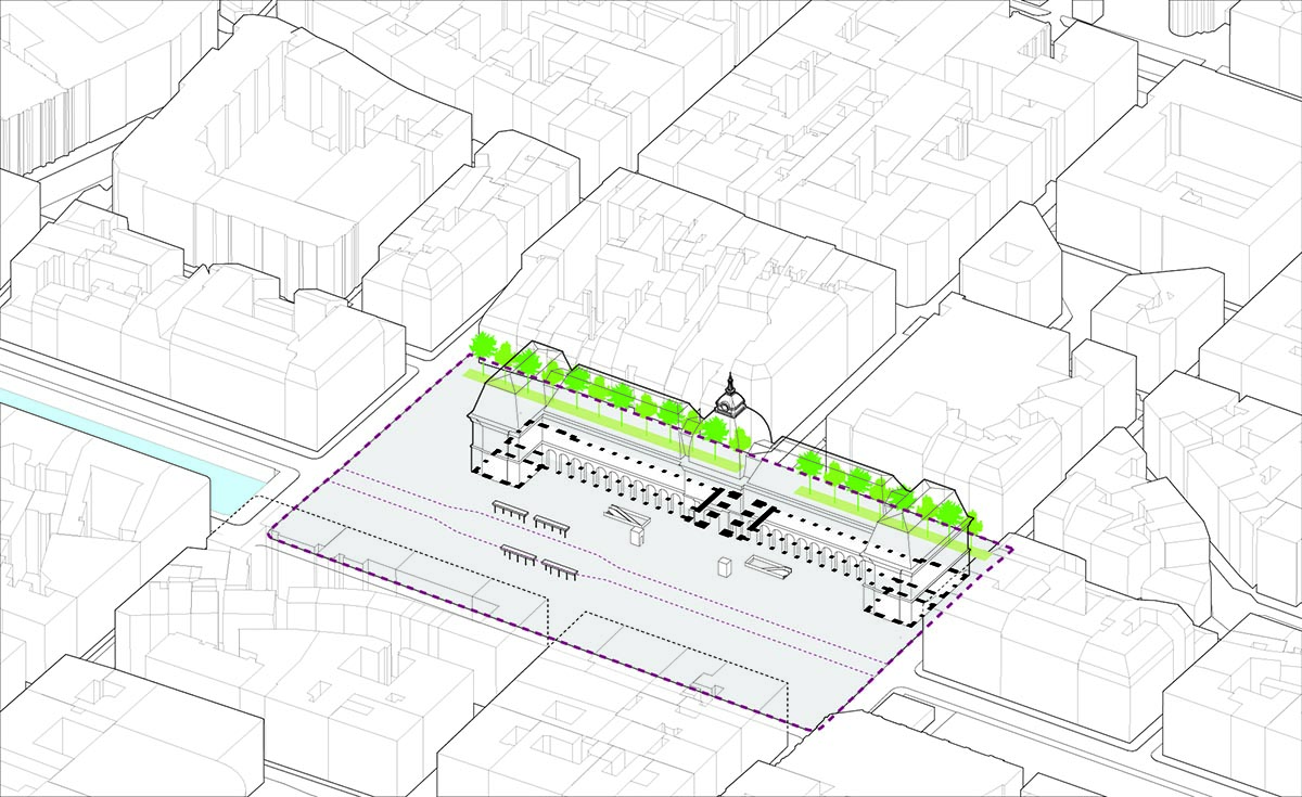 MVRDV transforms historic Palais du Commerce with sculptural glass gallery in Rennes