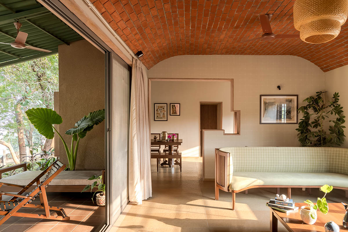 Farmhouse by Studio DesignSeed becomes a natural extension of its surroundings on Indian hills