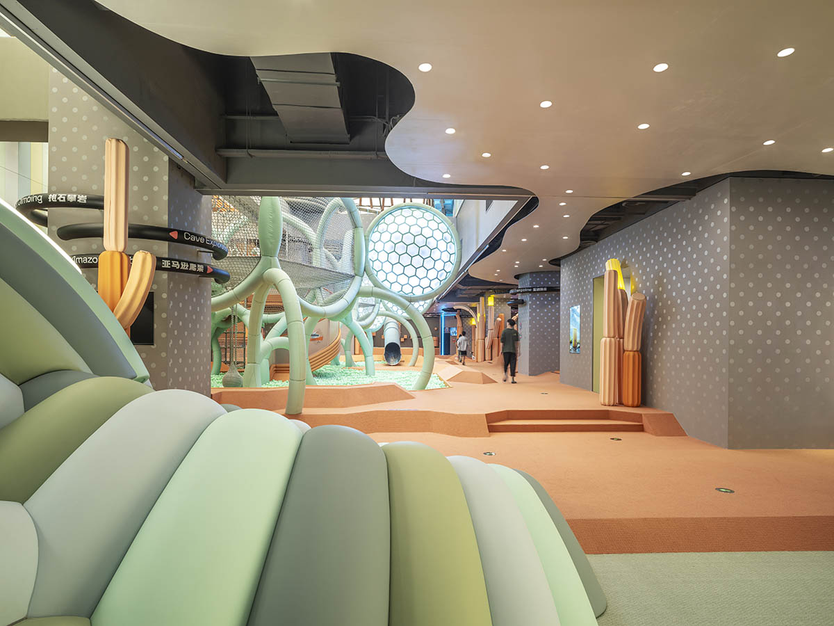 waa creates artificial land for a sports centre that acts like
