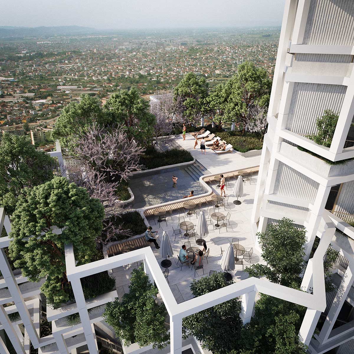OODA unveils design for dancing Bond Towers for Tirana