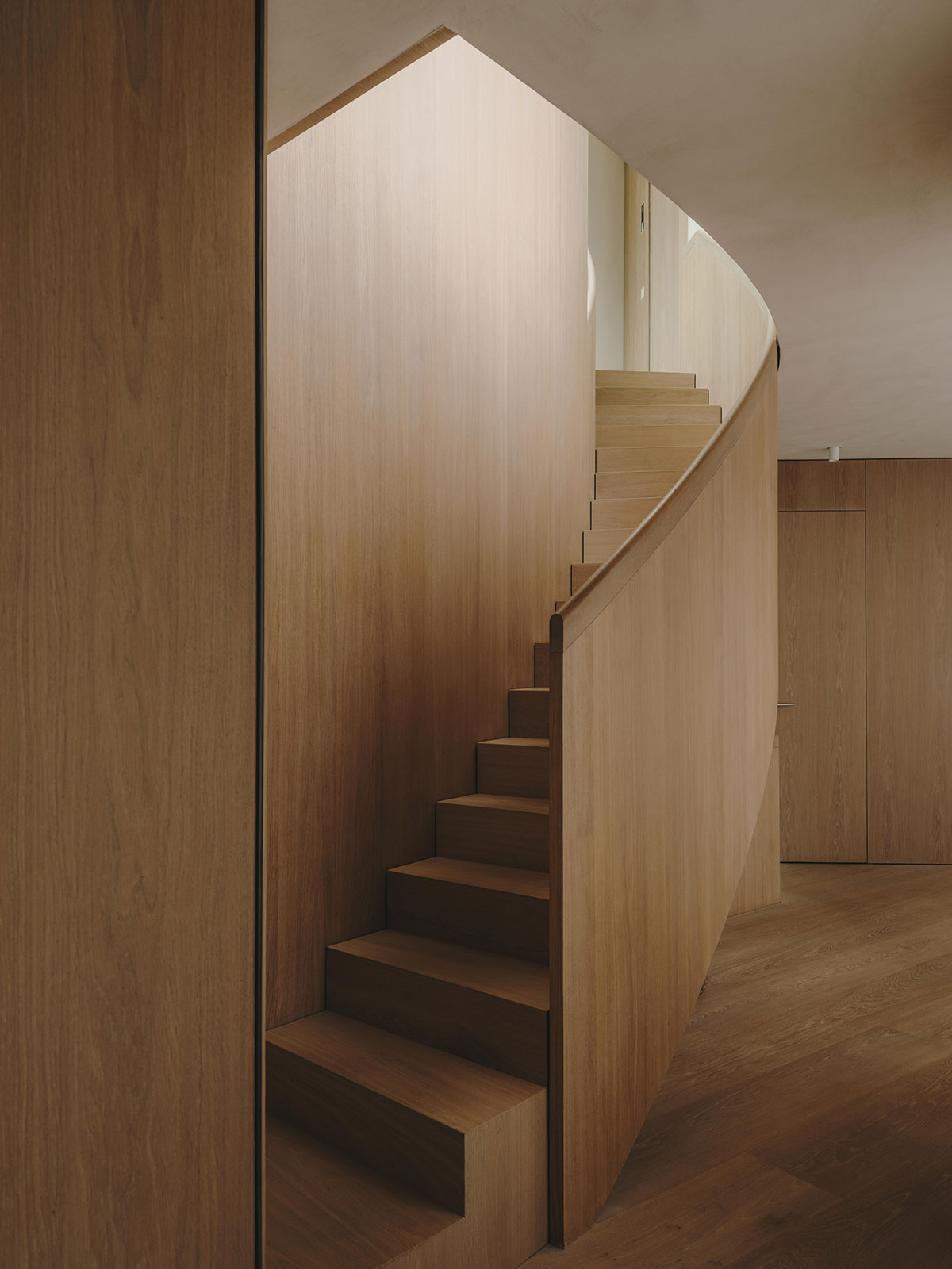 Holzrausch Studio creates a tranquil wooden retreat in the heart of Paris