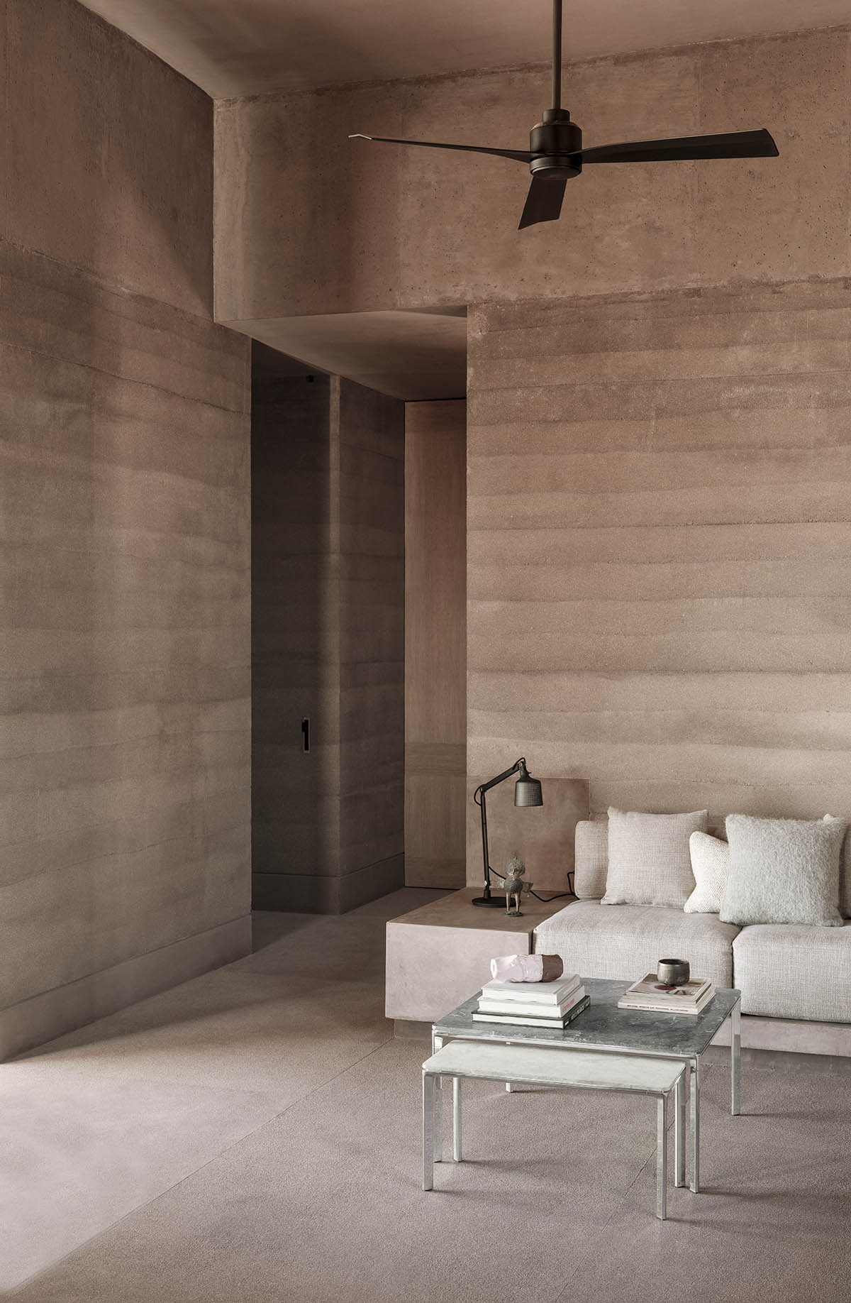 Rammed earth guesthouse by PPAA blends Mexican and Danish influences in Todos Santos