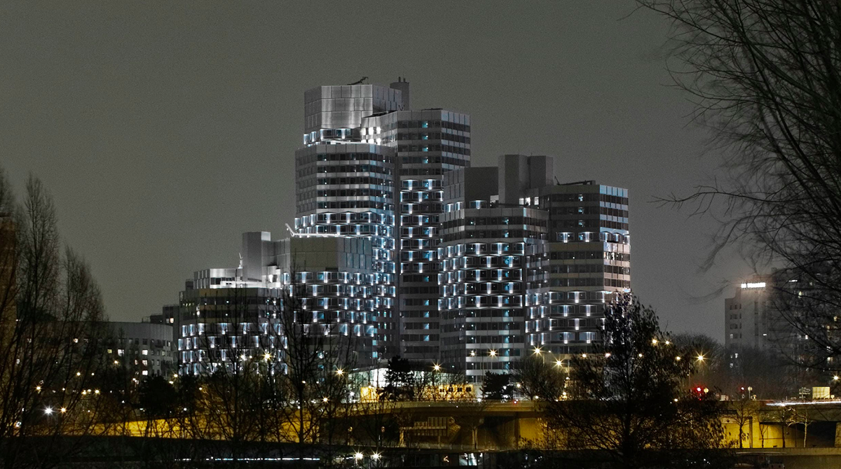 Dominique Perrault renovated Paris’ prismatic towers with crystallized facades