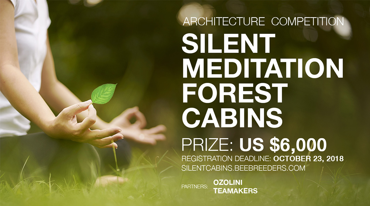 Bee Breeders announces Silent Meditation Forest Cabins architecture competition