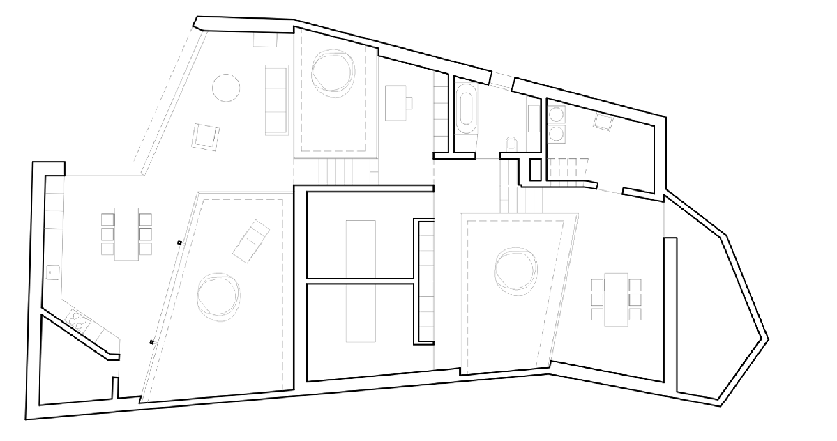 Anako Architecture completes slopped concrete residence in Switzerland