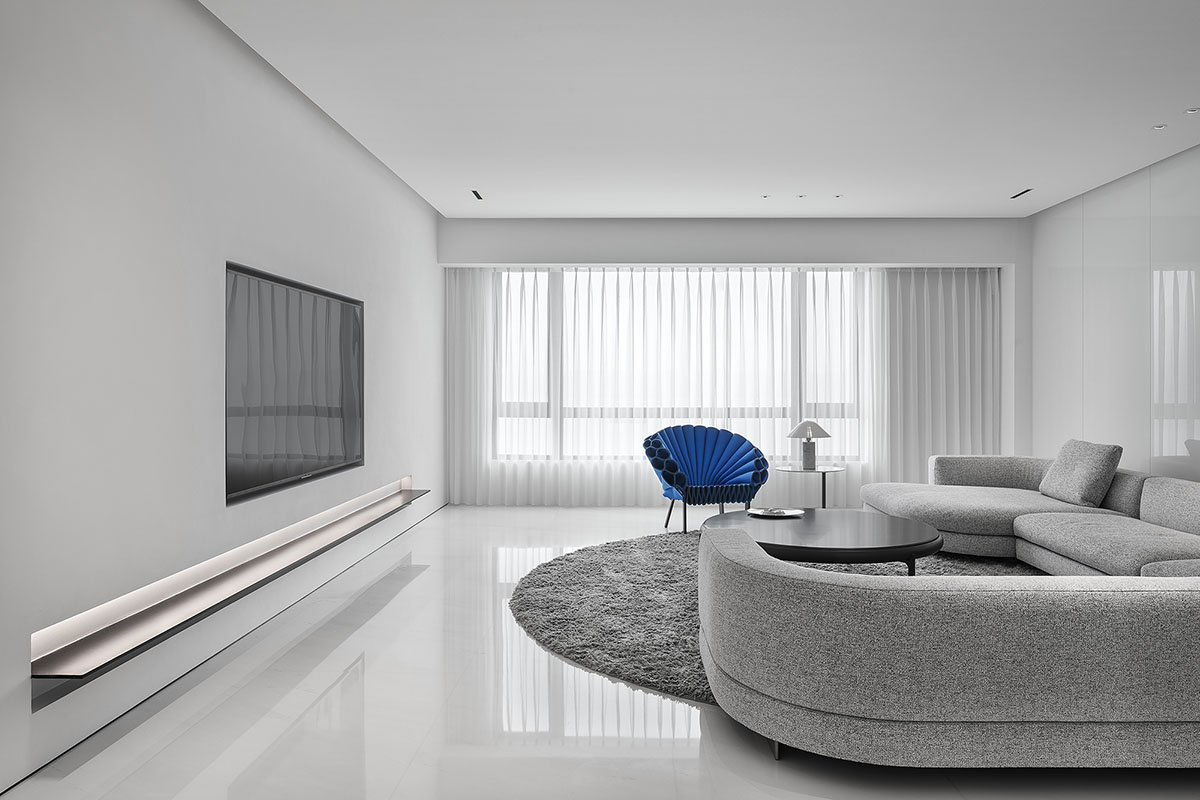 AD ARCHITECTURE designs a minimalist geometric house in Guangdong, China