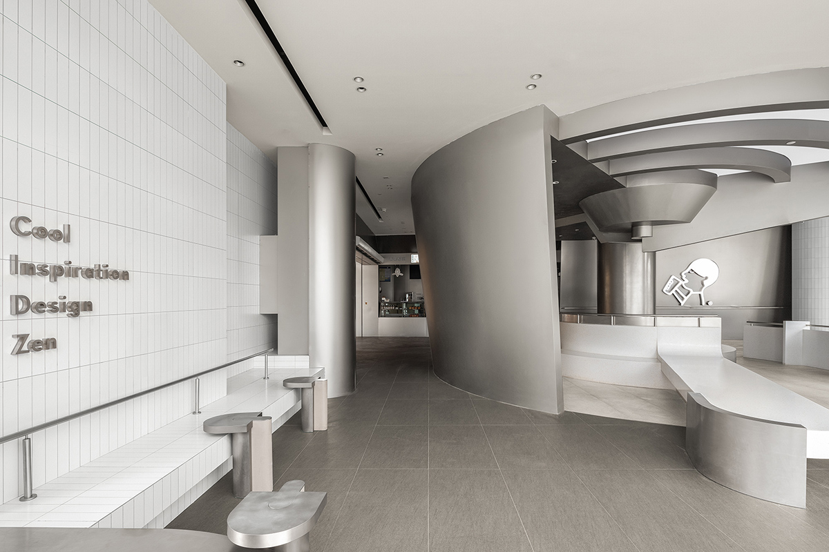 DAS Lab completes HEYTEA Store in Jinan with circular divisions activating movement inside