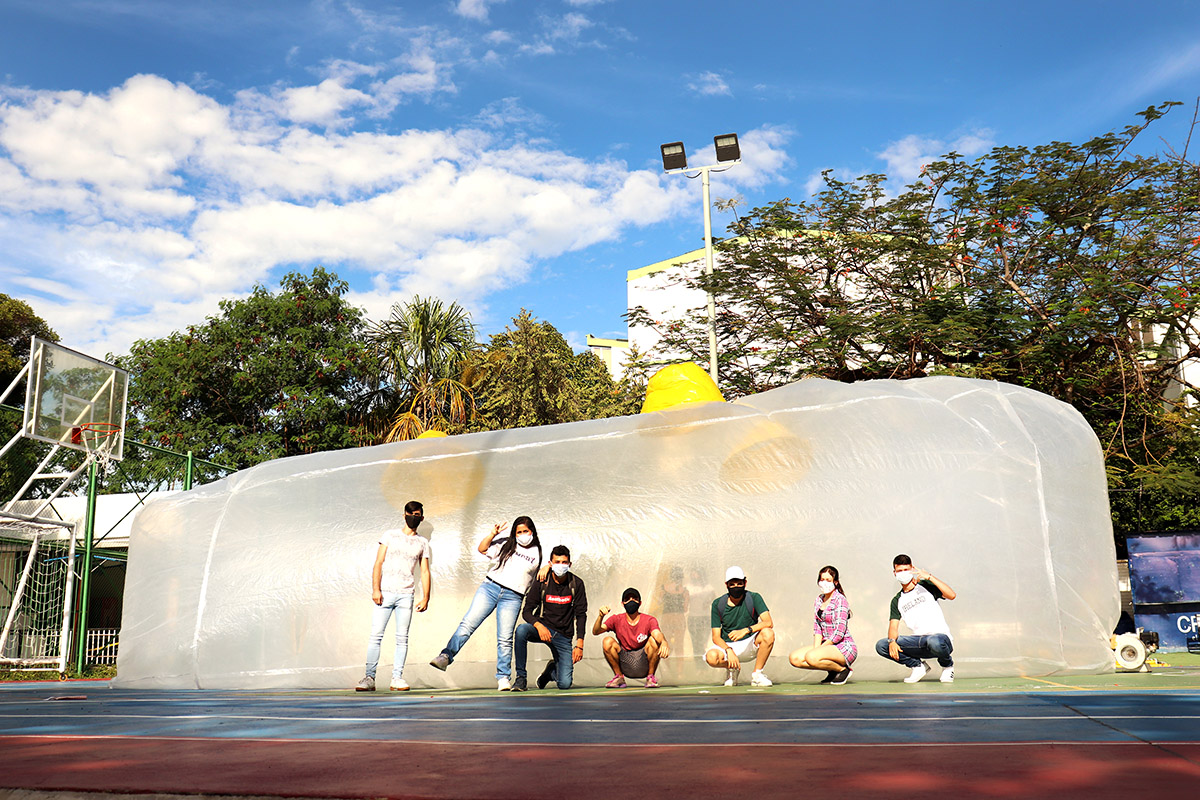 Corhuila University students in Colombia installed Artificial Topographies developed with 3D modeling