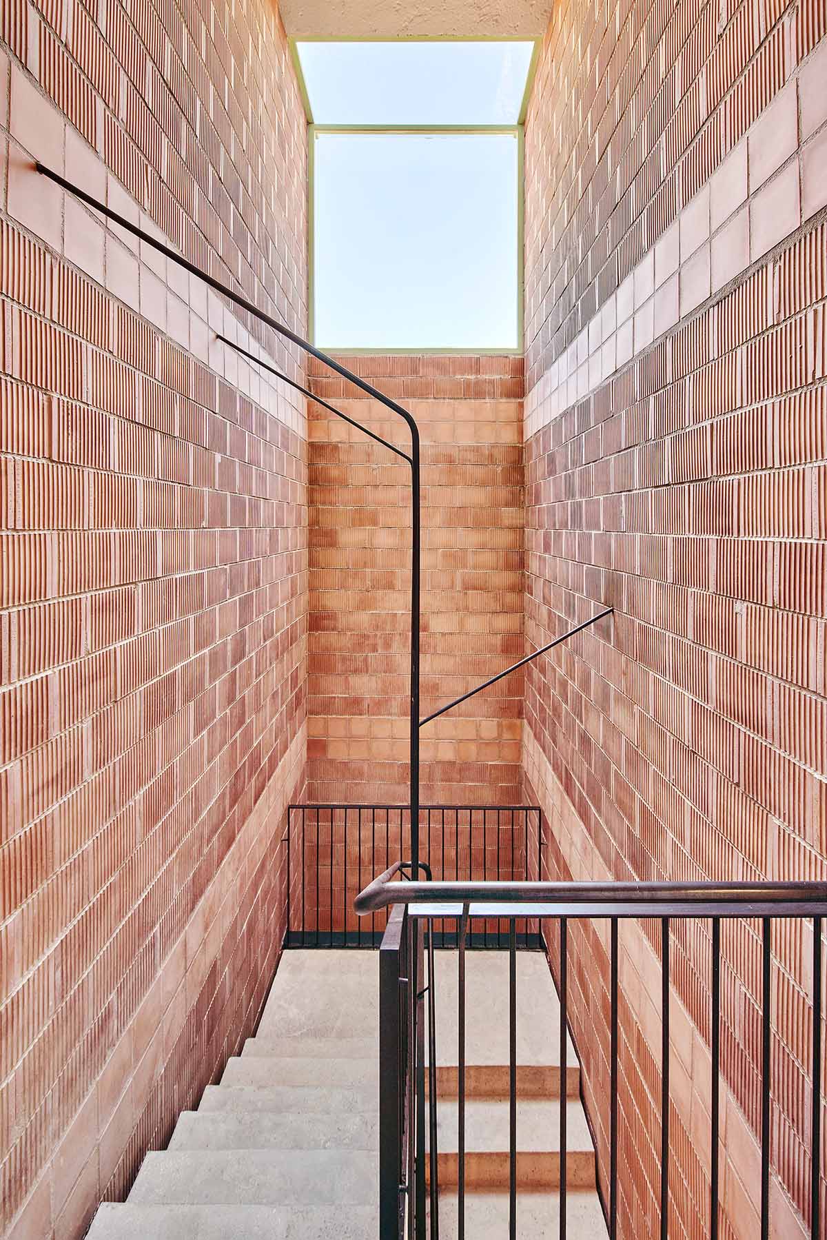 Social housing is characterized by dense wooden shutters in Inca, Spain