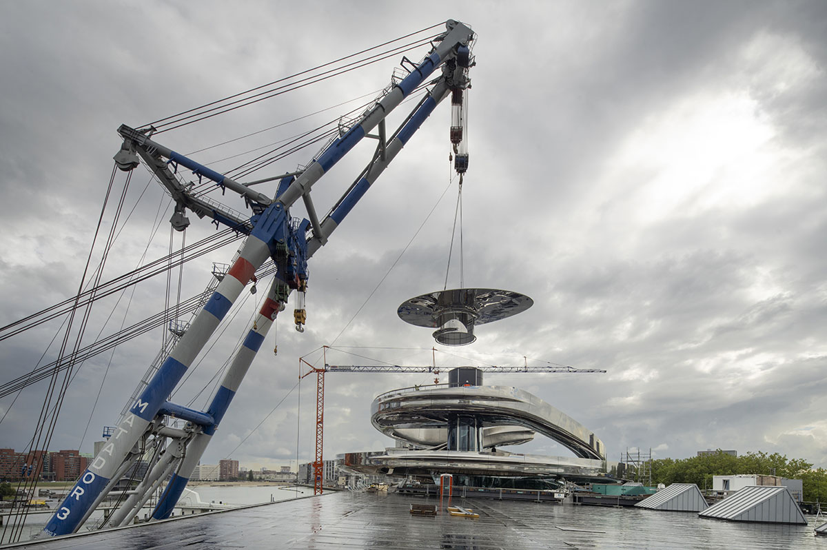 MAD's Fenix Museum tops out with its iconic 