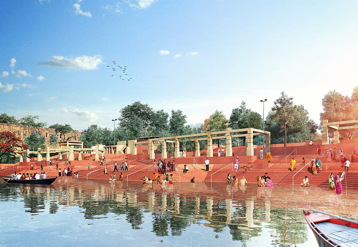 A sustainable development riverside urban frontage by Morphogenesis