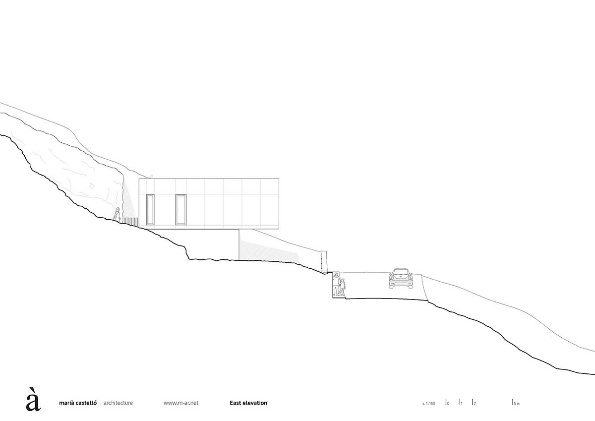 Marià Castelló Architecture completes family house with on a hilly topography in Spain 