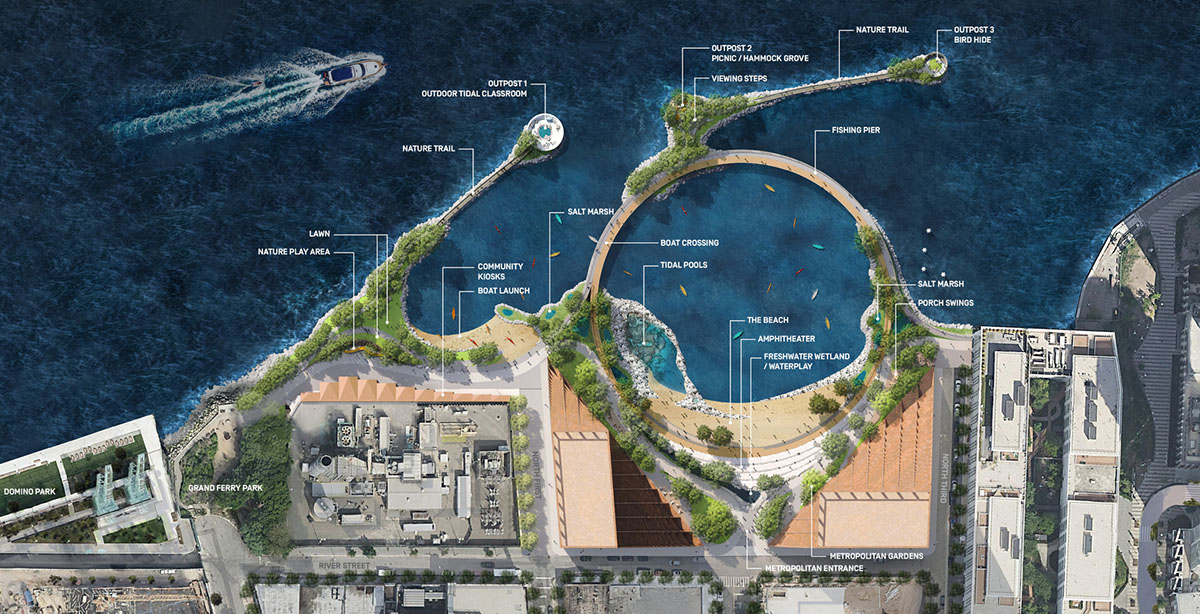 BIG and Field Operations design River Street Waterfront Masterplan in Brooklyn