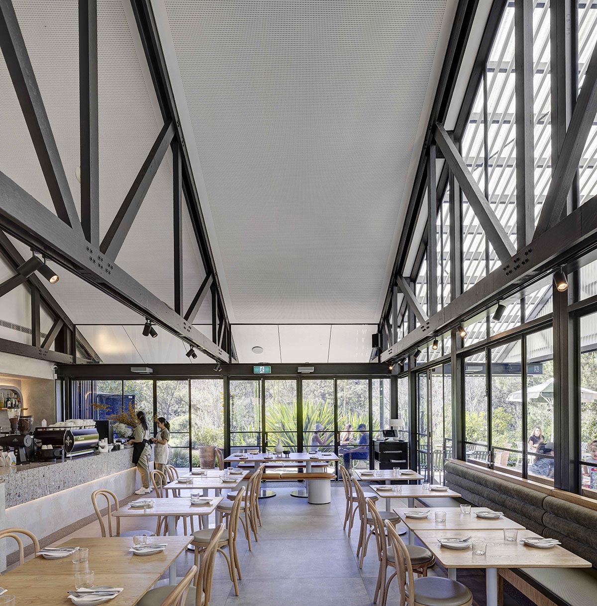 Sam Crawford Architects designed Parramatta Park Pavilion in respect to Heritage-listed landscape