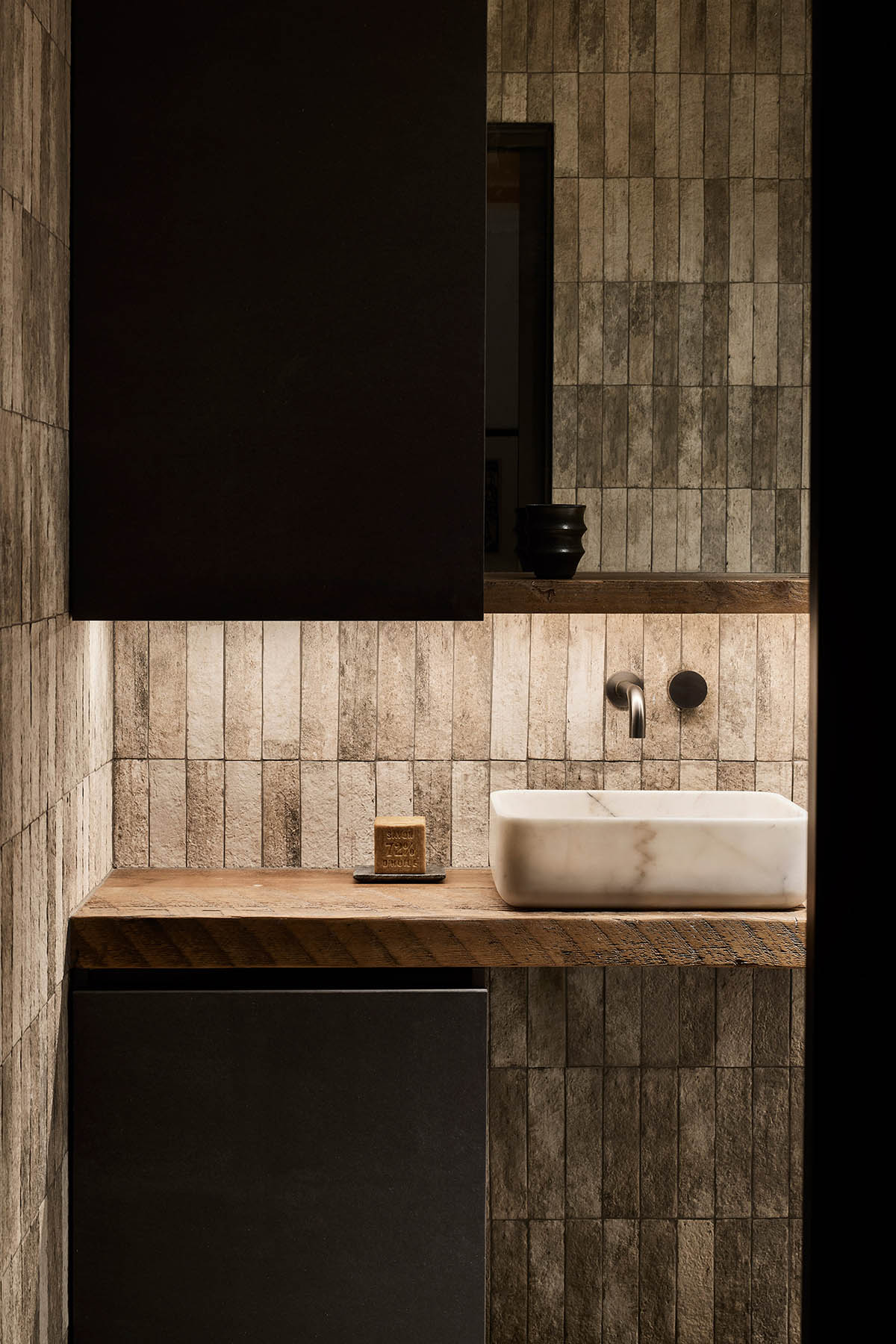 Splinter Society transforms former chocolate factory warehouse flat with earthy and rustic tones