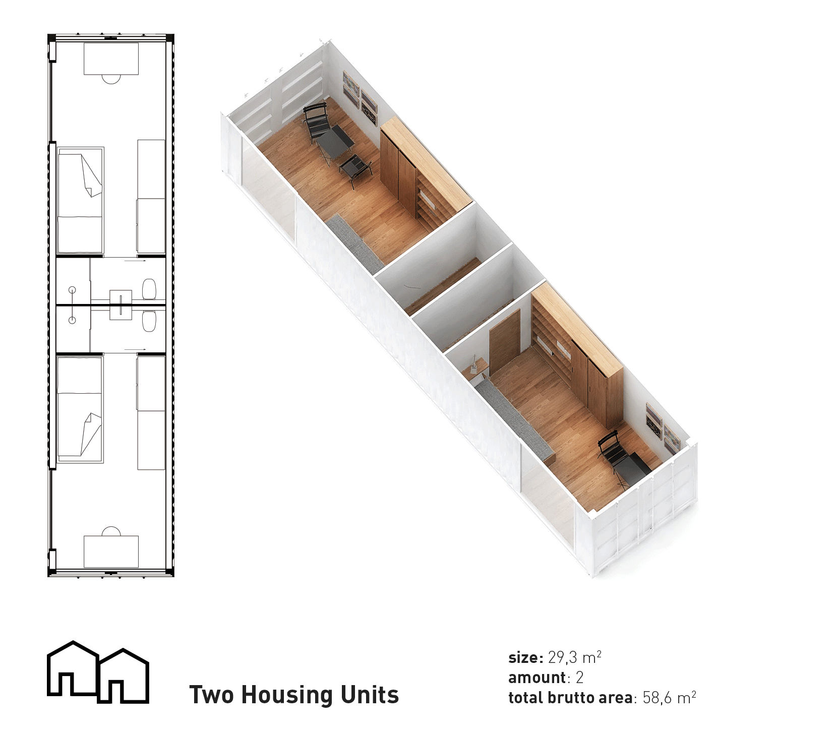 WE Architecture +Erik Juul design scaffolded temporary housing and urban gardens for homeless people
