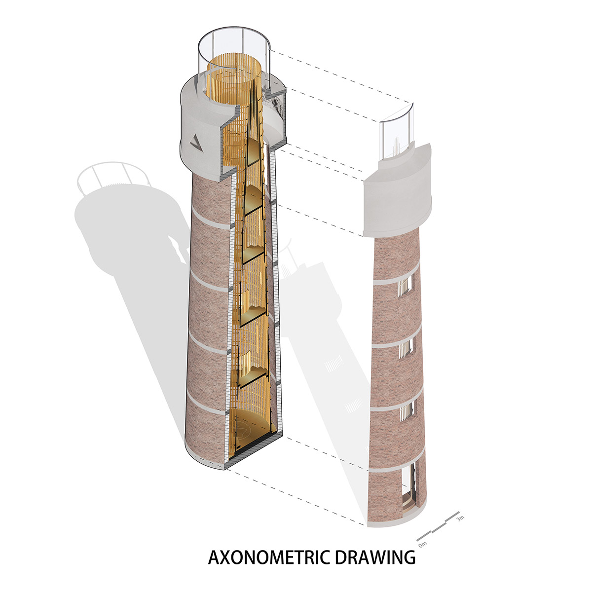 Wutopia Lab transforms an abandoned water tower into a memorial in Shanghai