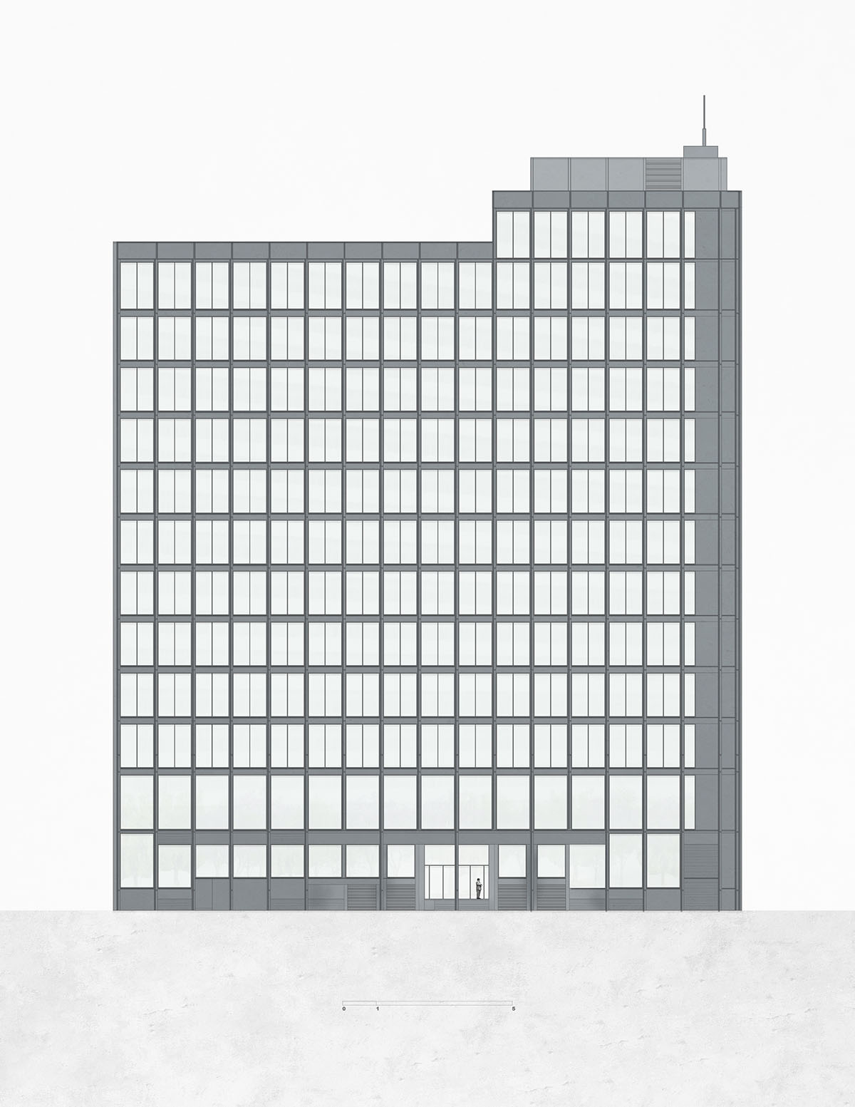 HEMAA built a slender skyscraper that stands elegantly on a narrow plot in Mexico City 