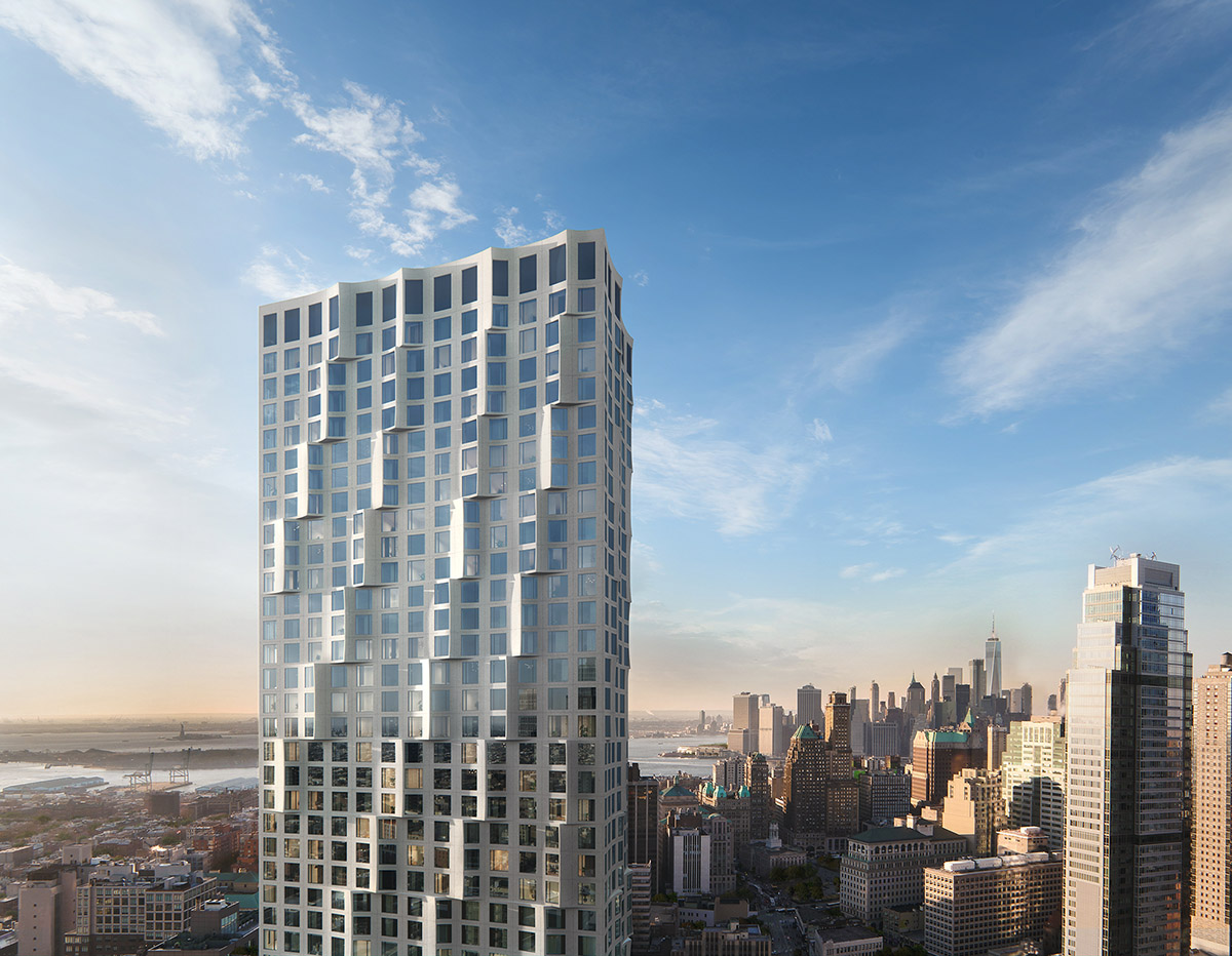 Studio Gang releases plans for its first rippled condo tower in Brooklyn