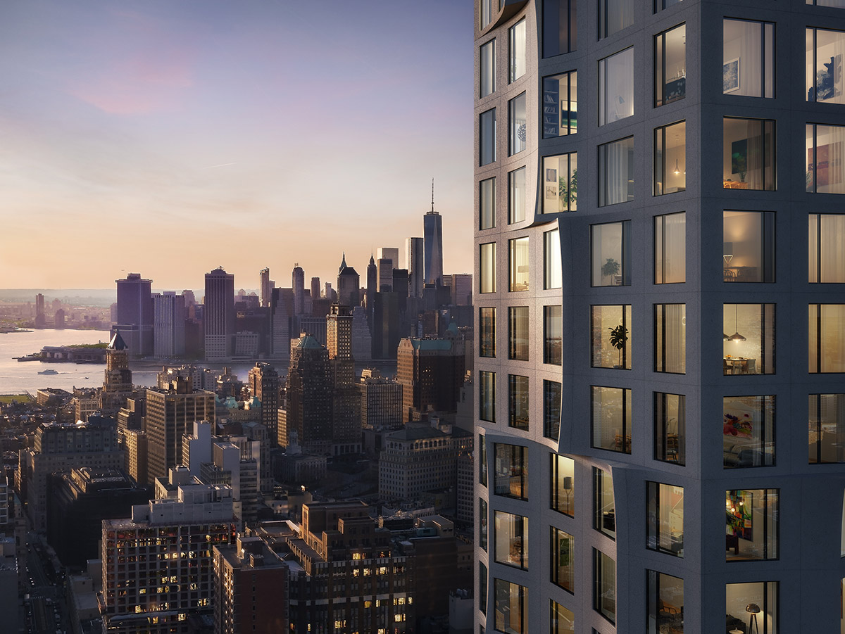 Studio Gang releases plans for its first rippled condo tower in Brooklyn