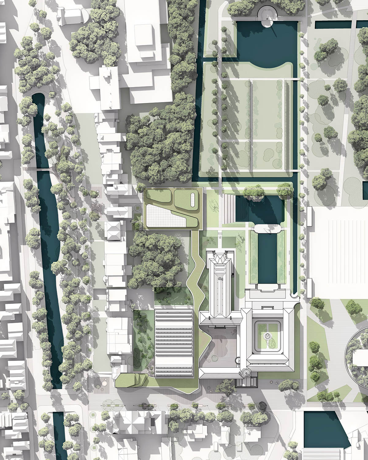 Mecanoo adds new transparent wing to Museum Boijmans van Beuningen in Rotterdam