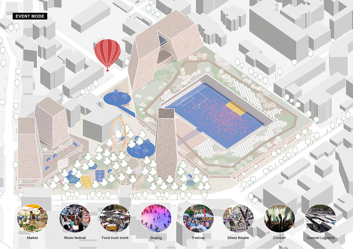 OMA selected to revitalize Tirana's historic Selman Stërmasi Stadium and its surrounding area