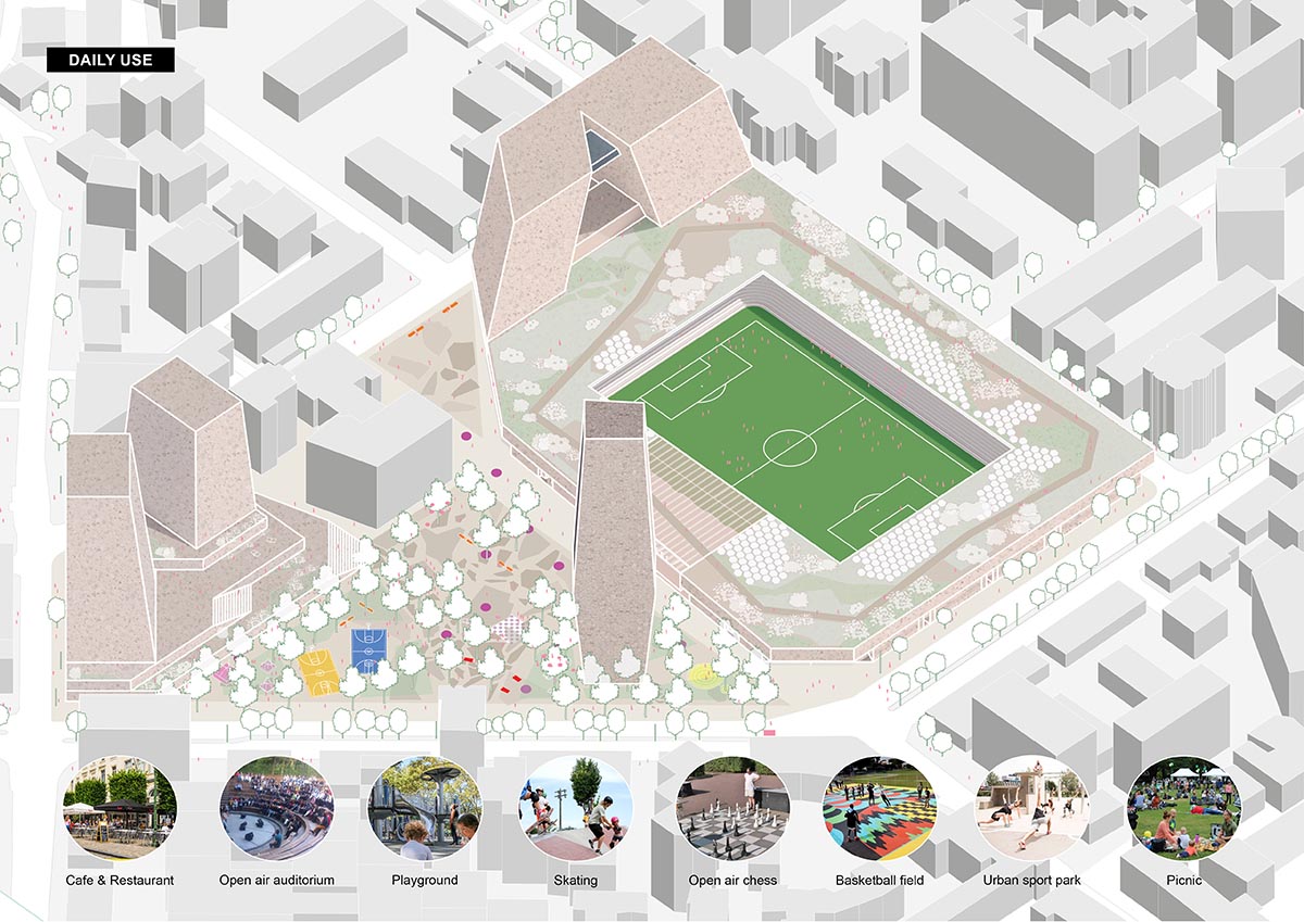 OMA selected to revitalize Tirana's historic Selman Stërmasi Stadium and its surrounding area