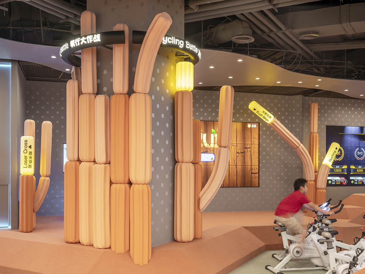waa creates artificial land for a sports centre that acts like