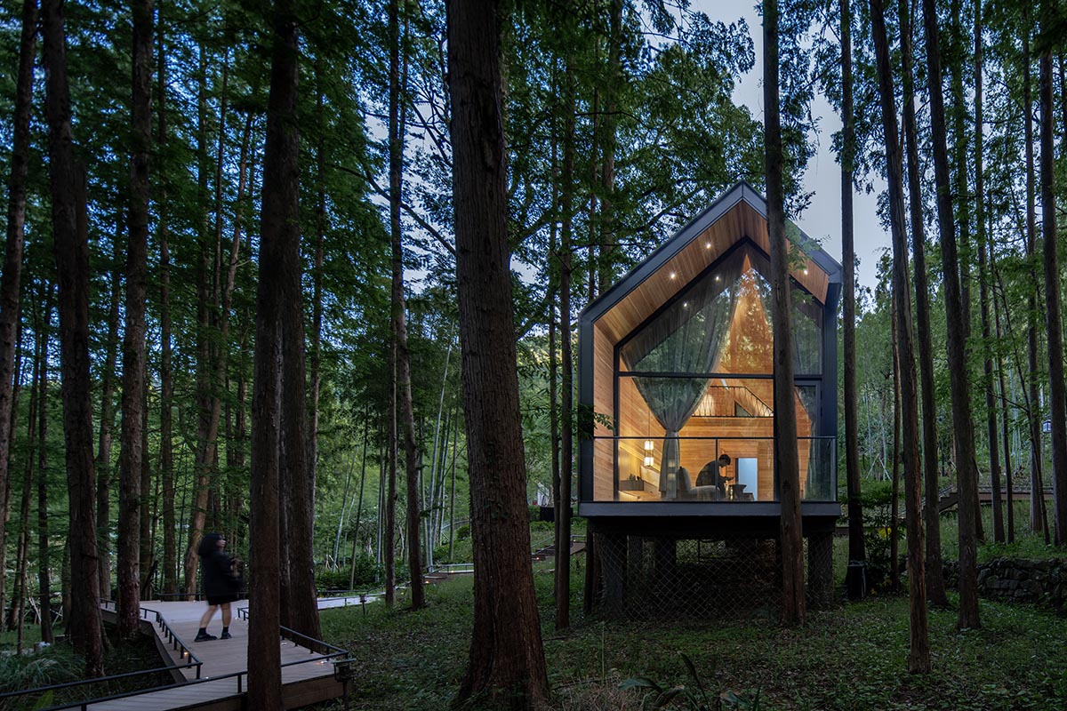 GLA Architects built a poetic hotel that looks like whispers of nature in Hangzhou