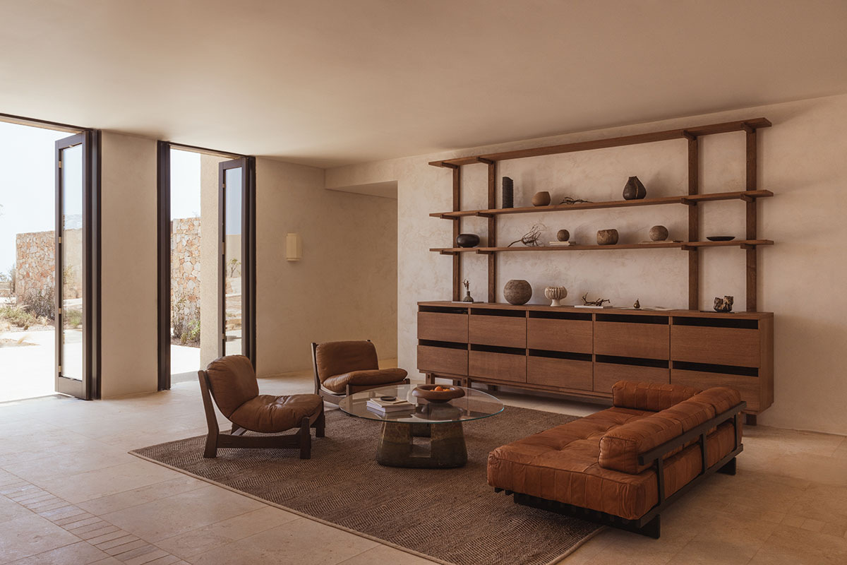 Eco-resort by Block722 pairs earthy and soft beige tones on Folegandros island 