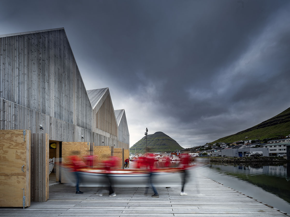 Klaksvik Row Club by Henning Larsen pays homage to Faroe Islands' traditional architecture