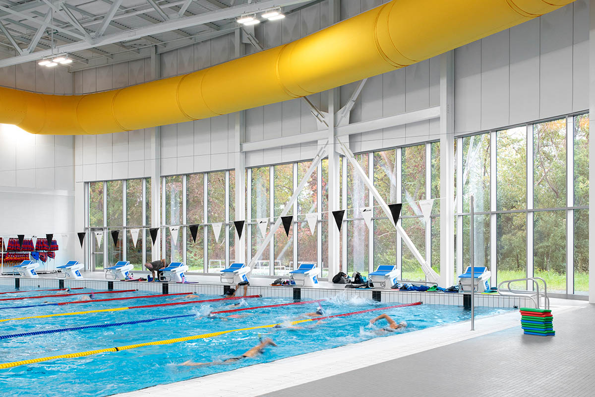 Sid Lee Architecture completes cylindrical aquatic complex in Laval, Canada