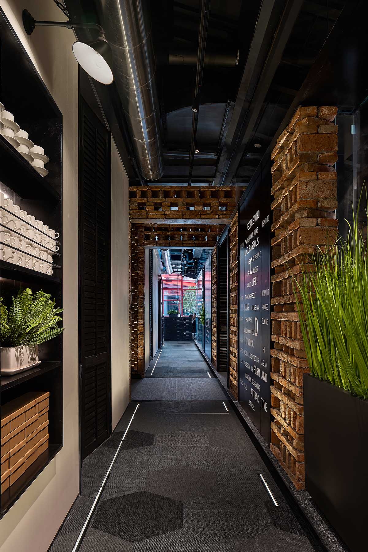 CCD HQ features industrial-style elements and greenery responding emotional needs of employees