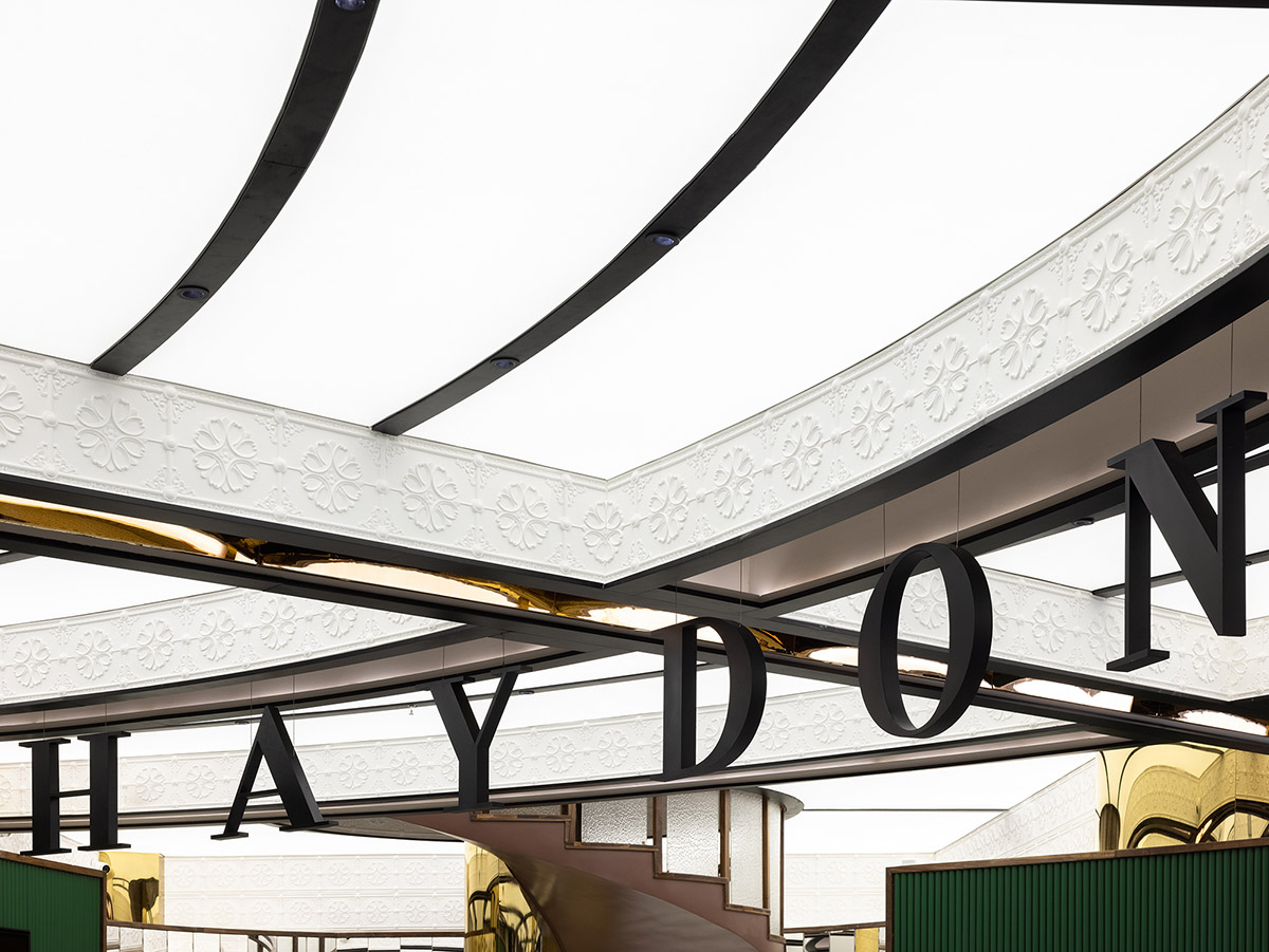 Haydon Shanghai features patterned tiles and mirrored surfaces evoking Shanghai's exotic houses