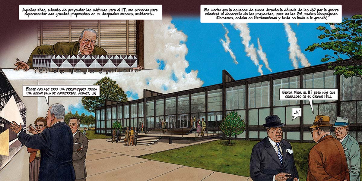 Mies van der Rohe's work and life narrated in graphic novel by Agustín Ferrer Casas