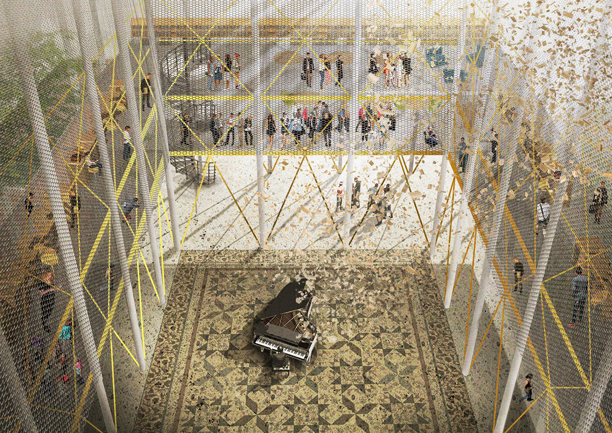 Mango Vinyl Hub winners transform Latvia&rsquo;s abandoned tin foil factory with cartoonist transit tubes