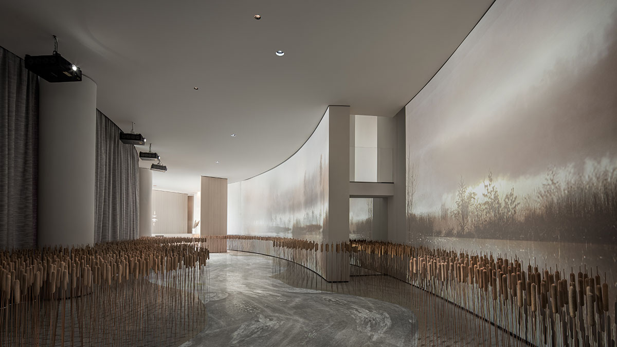 ONE-CU Interior Design Lab completes interiors of Xi'an Vanke - View Lake Sales Center in China