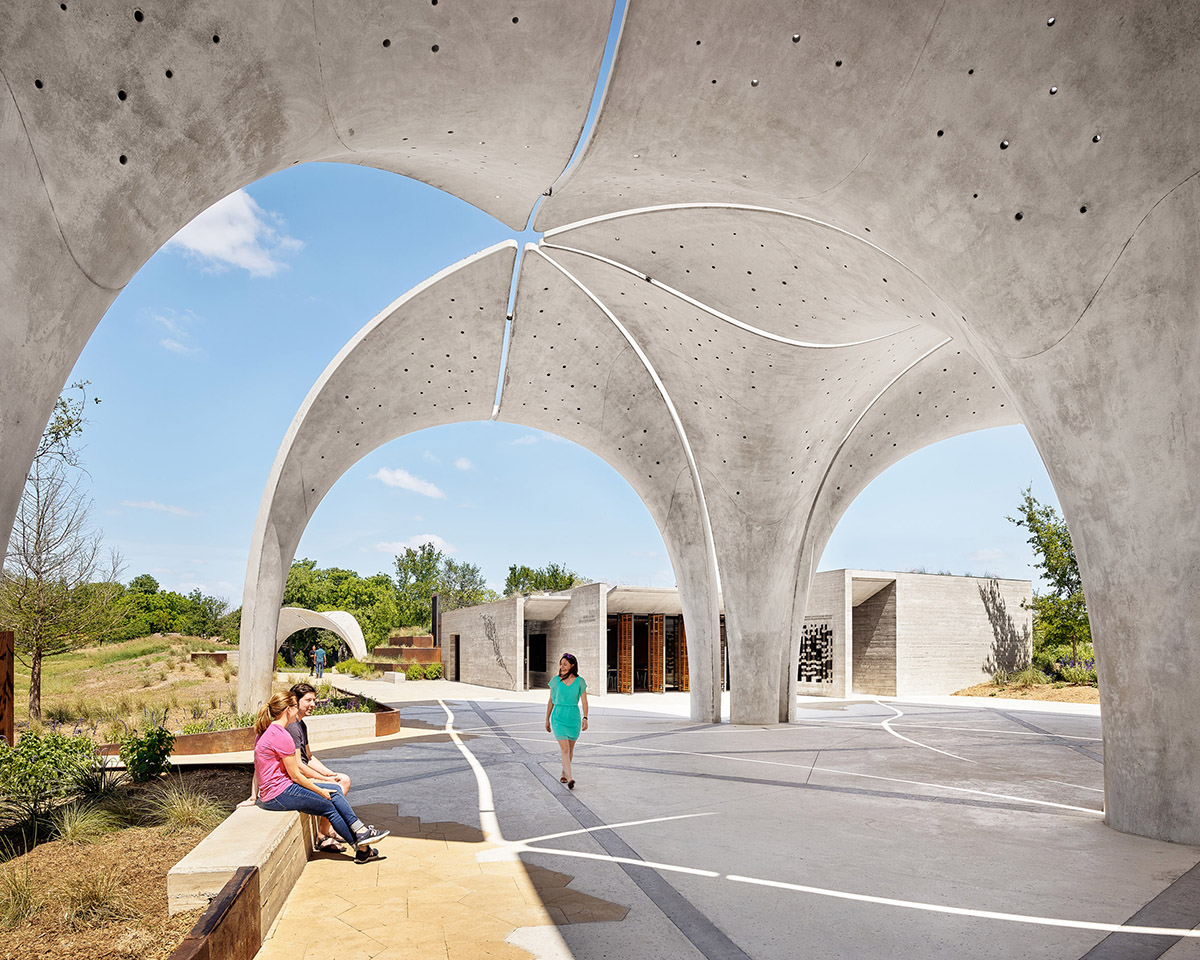 Lake|Flato Architects + Matsys built sculptural petals to increase active participation in the region