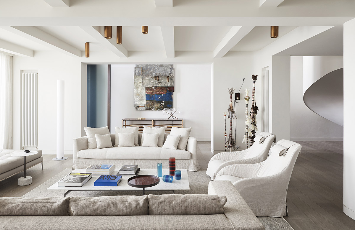 Jolson Architecture and Interiors creates fluid surfaces for interiors of this Melbourne home