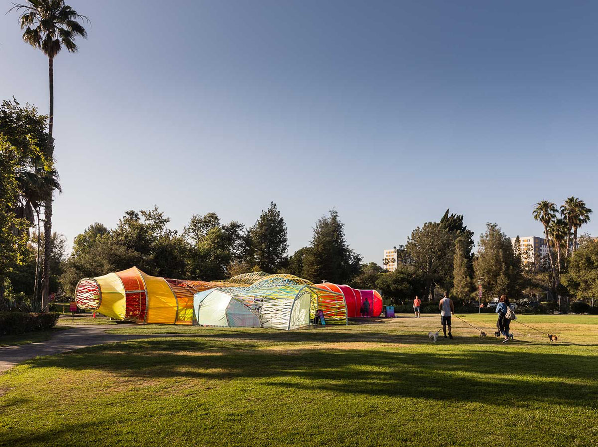 Selgascano's Serpentine Pavilion rebuilt in Los Angeles celebrating Second Home's new location