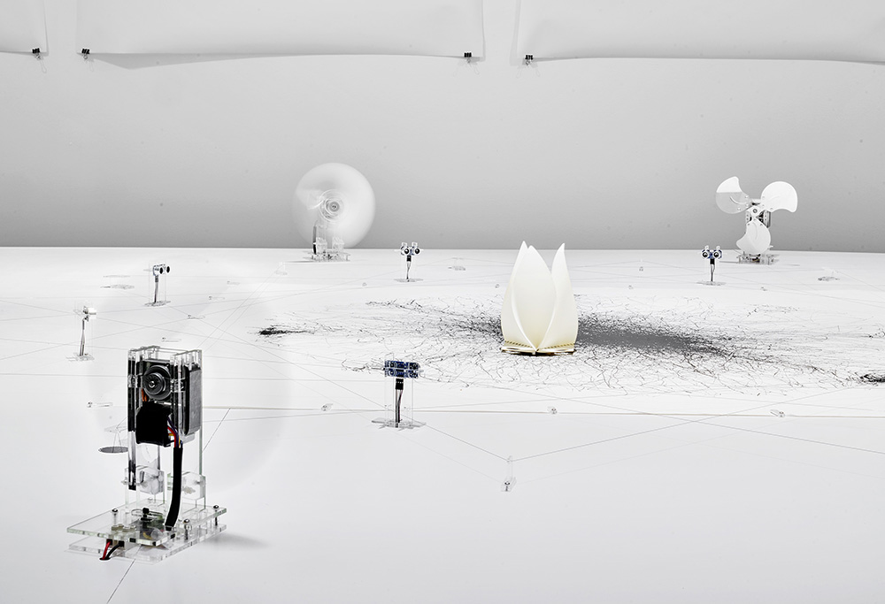 This exhibition combines automation and architecture to explore the potentials of generative drawing