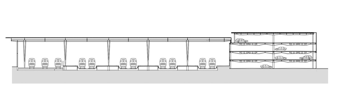 Dietmar Feichtinger Architectes creates large green canopy for Oostende station in Belgium