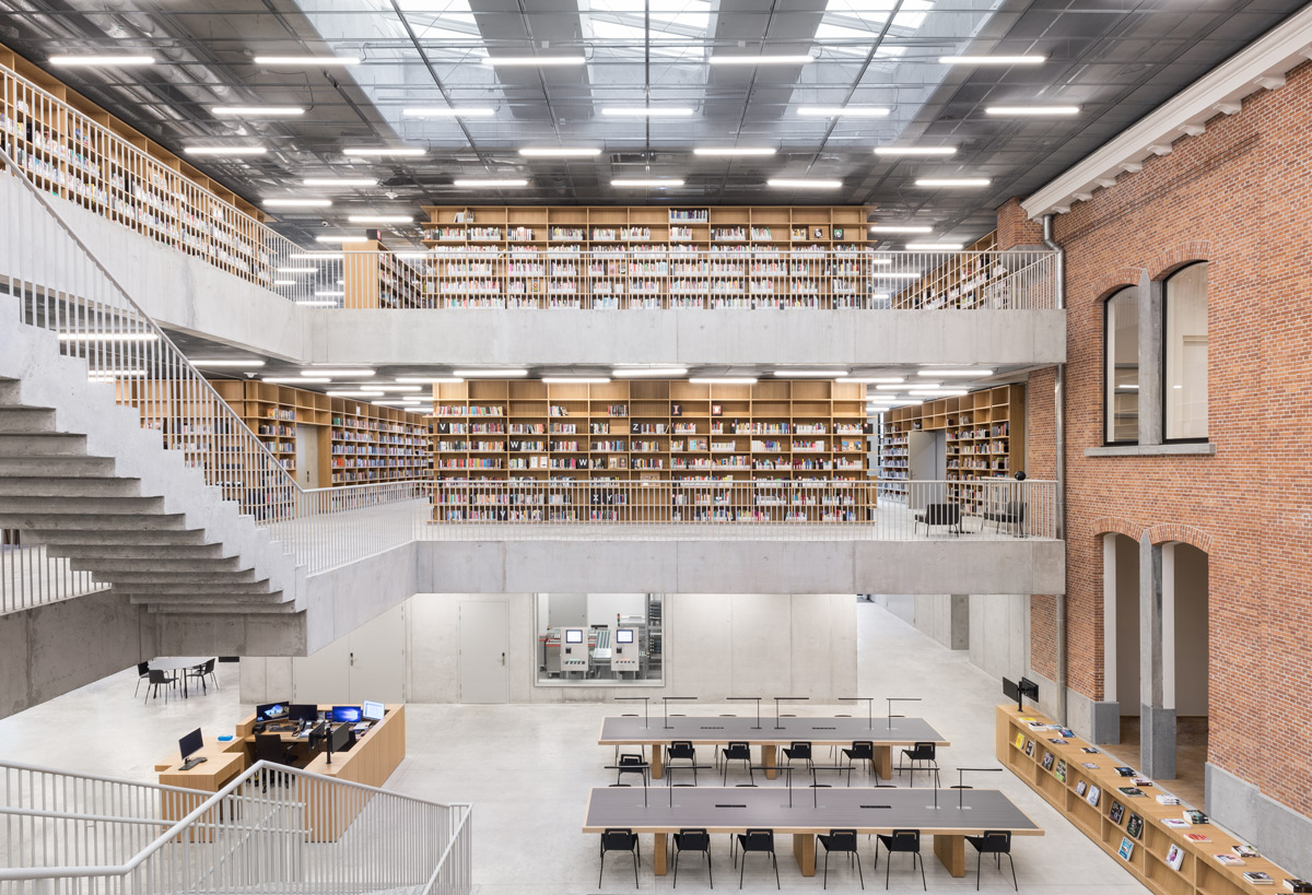 KAAN Architecten completes Library and Academy building for Performing Arts in Belgium