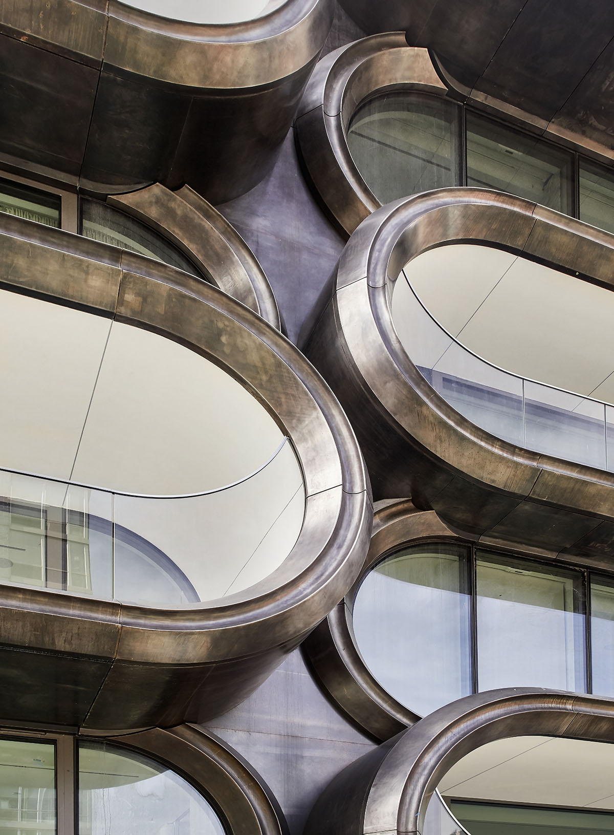 Zaha Hadid Architects' first New York project 520 West 28th photographed by Hufton+Crow