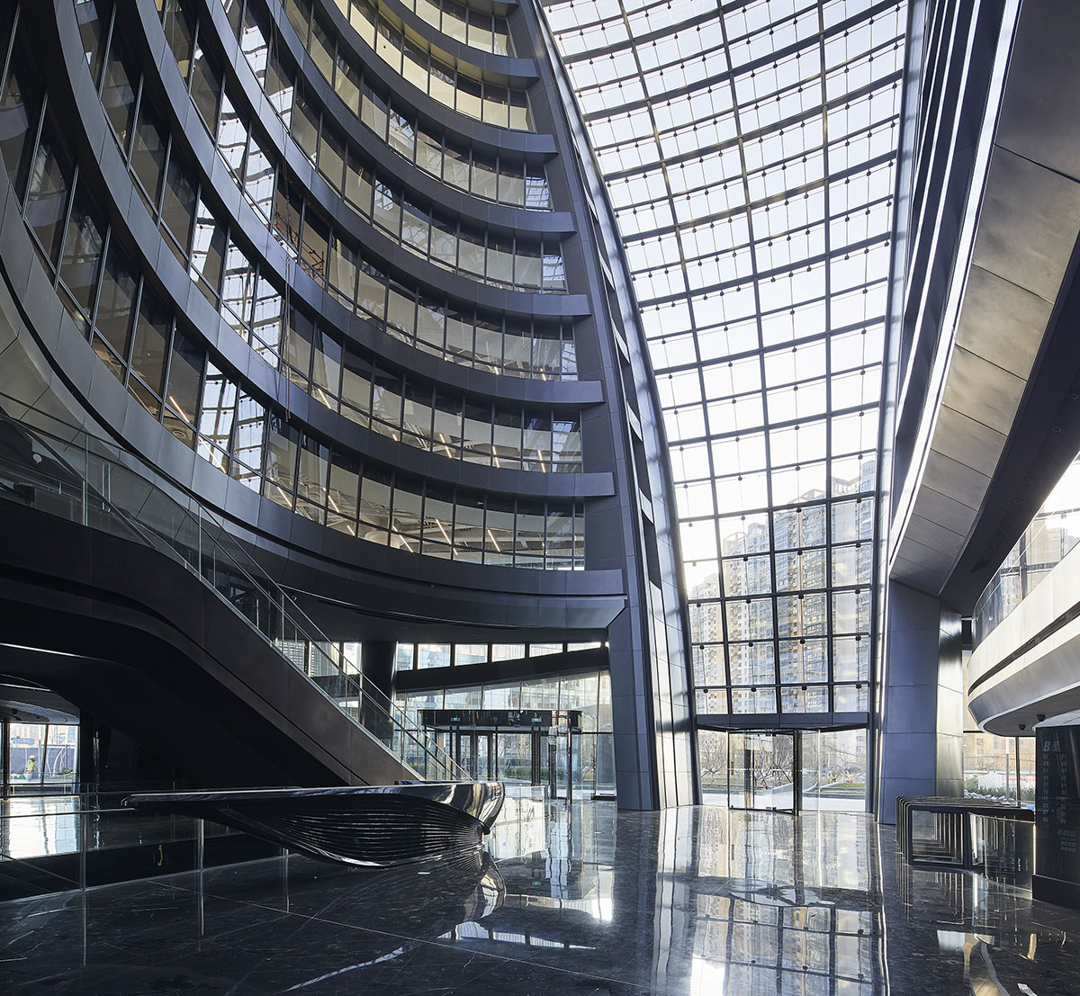 Zaha Hadid Architects completes Leeza SOHO with the world’s tallest atrium in Beijing