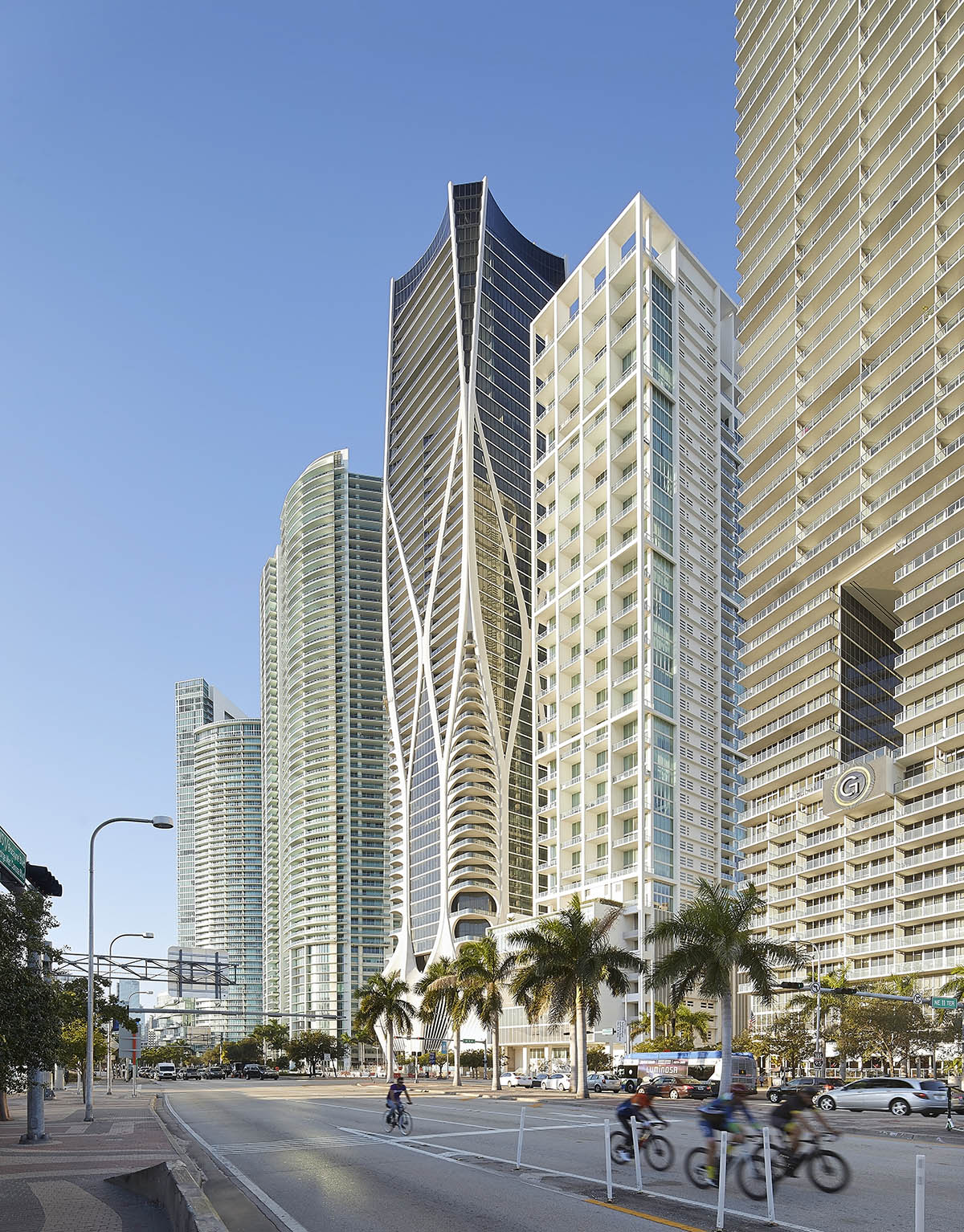 Zaha Hadid Architects' One Thousand Museum photographed by Hufton+Crow