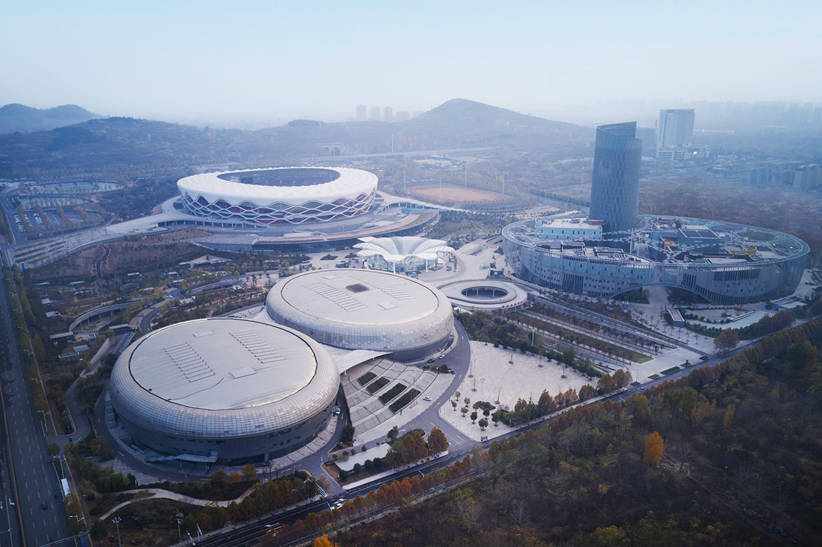 Shanghai United Design Group designs service center inspired by pomegranate flower in Zaozhuang
