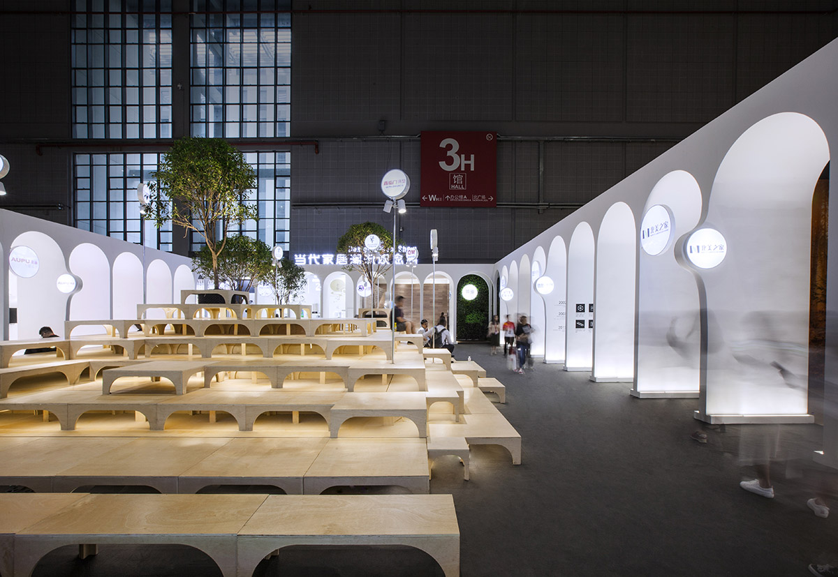TOWOdesign completes exhibition space composed of different combinations of furnitures