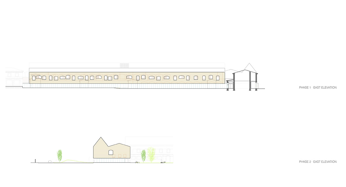 Vaillo+Irigaray Architects' pavilion-like Psychiatric Center is dissolved within historic buildings
