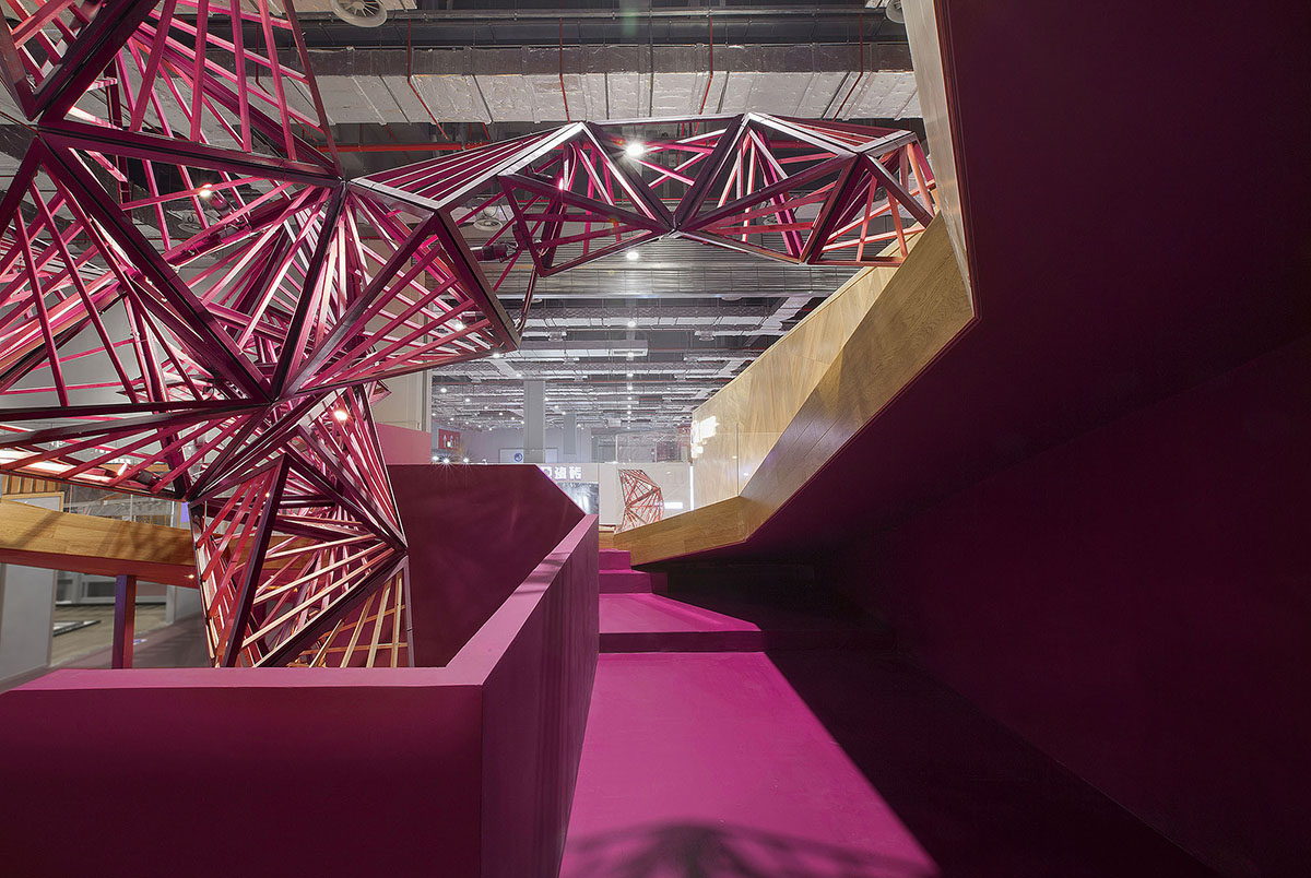 Towodesign creates geometric sculpture for Folding Garden in Shanghai